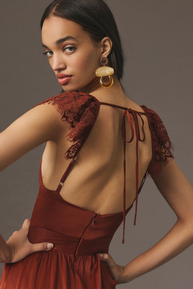 By Anthropologie Lace Mix Jumpsuit #3