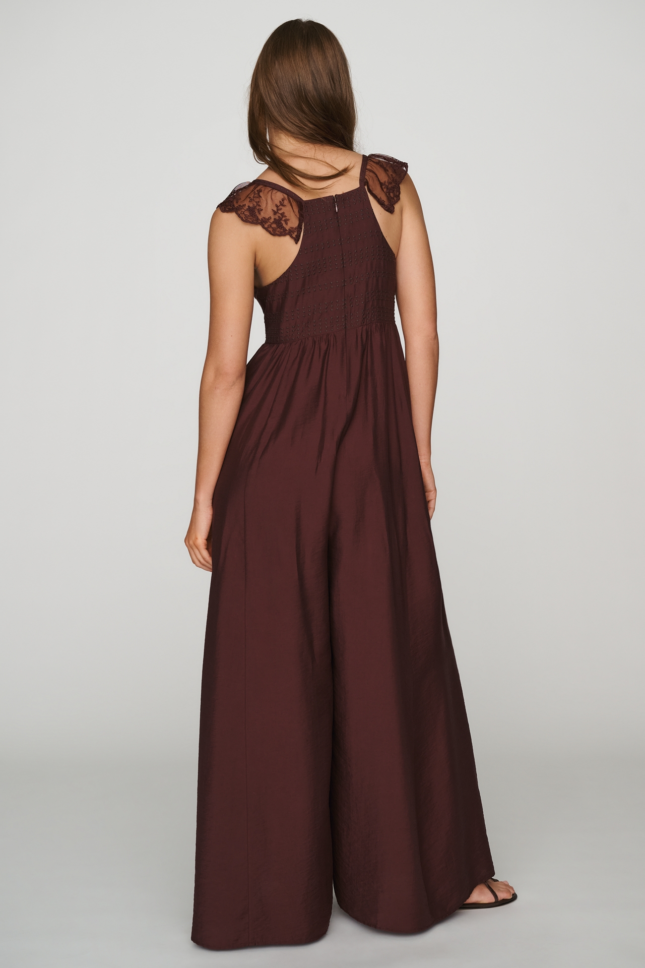 By Anthropologie Femme Boho Wide-Leg Jumpsuit