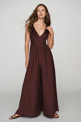 By Anthropologie Femme Boho Wide-Leg Jumpsuit