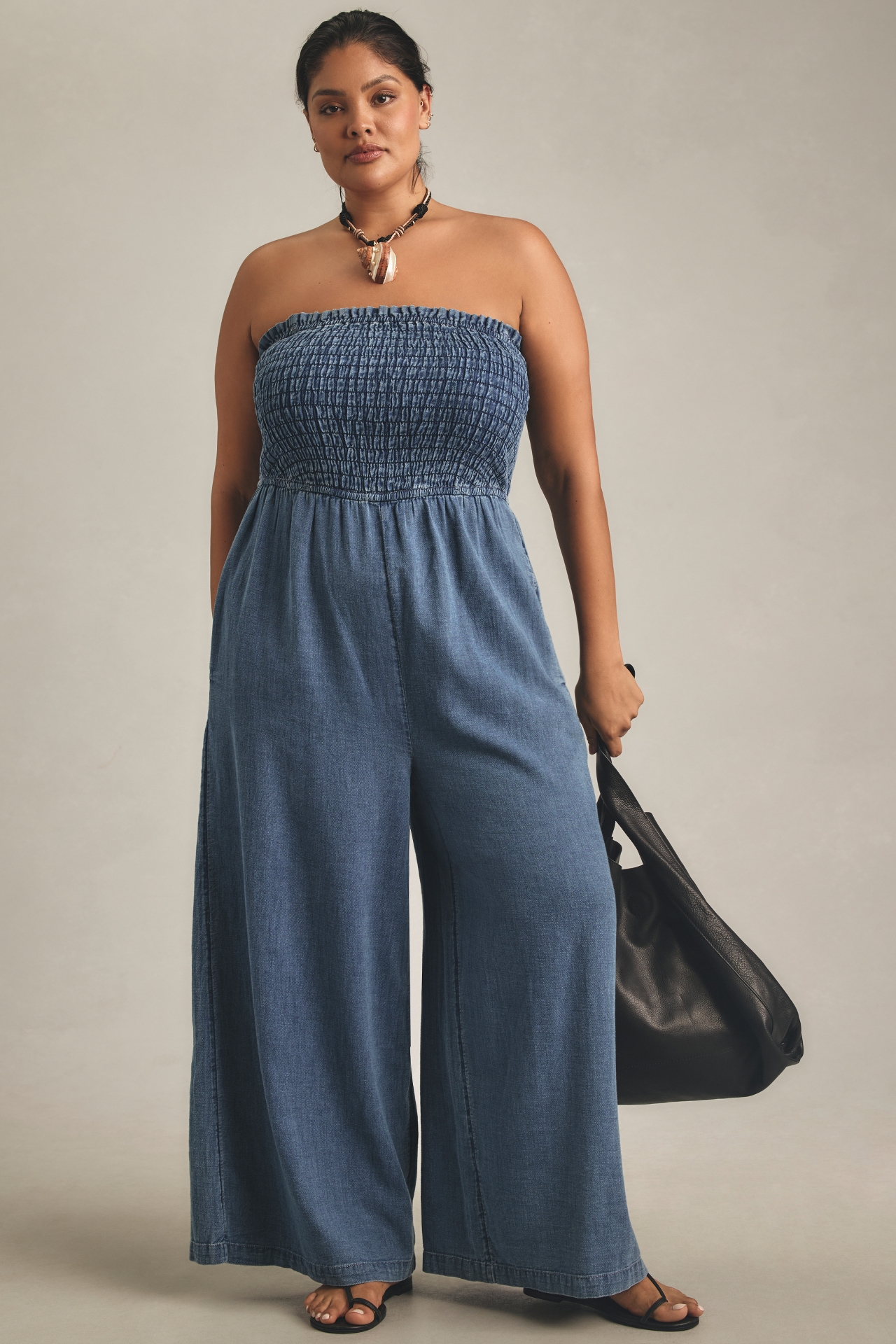 Pilcro Smocked Jumpsuit