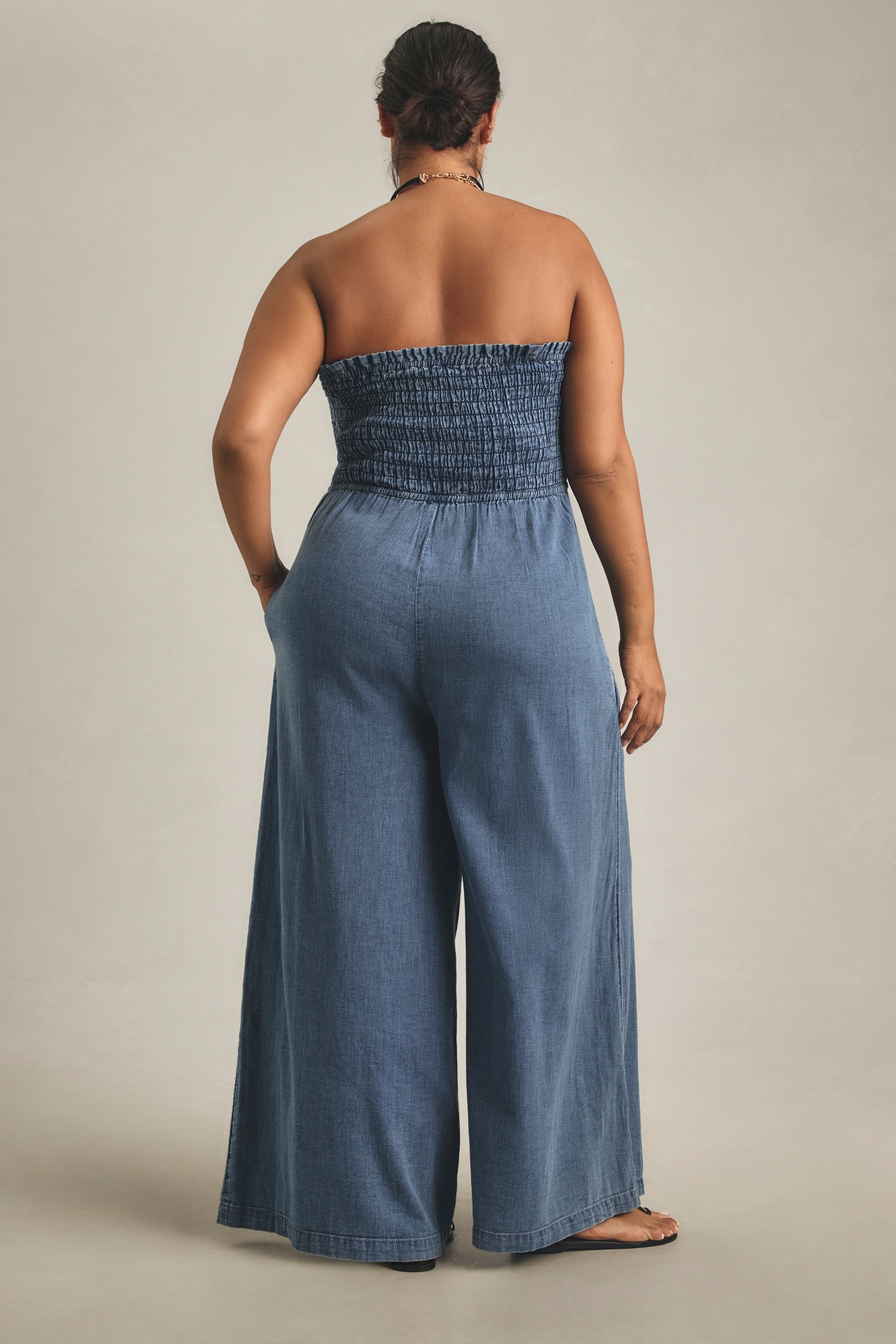 Pilcro Smocked Jumpsuit