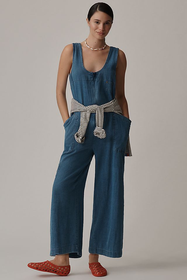 Pilcro Zip-Front Wide-Leg Overalls | Anthropologie Pilcro Zip-Front Wide-Leg Overalls | Anthropologie