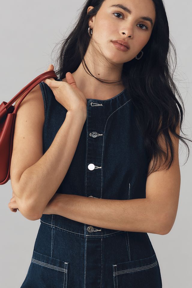 Ética Callahan Wide-Leg Denim Jumpsuit #2