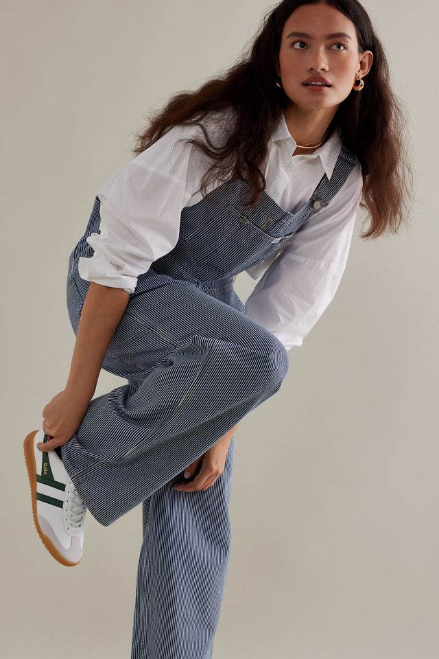Lee Slouchy Stripe Bib Denim Dungarees #1