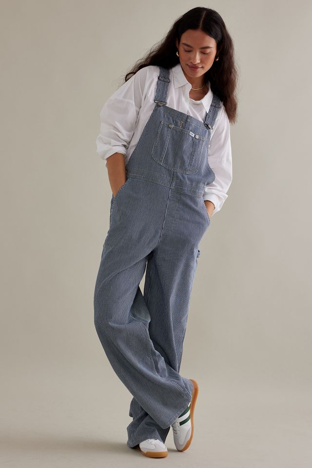 Lee Slouchy Stripe Bib Denim Dungarees #5