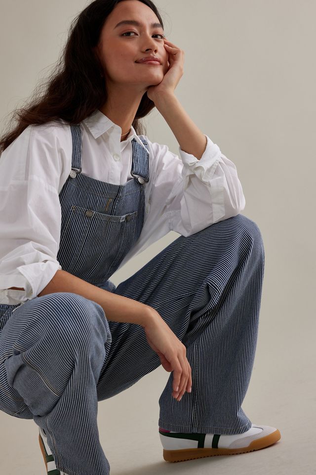 Lee Slouchy Stripe Bib Denim Dungarees #4