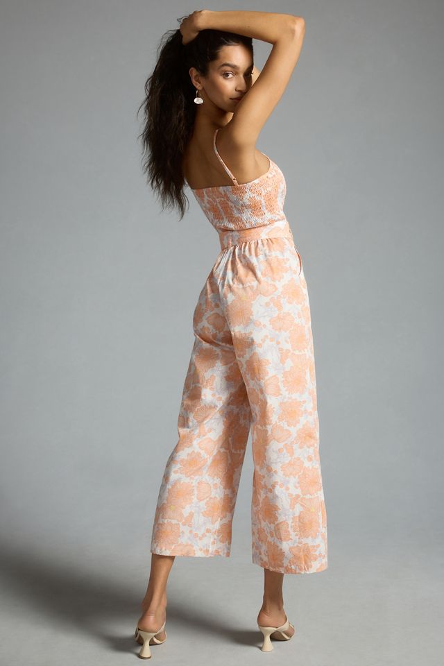 Lusana Arlen Smocked Halter Jumpsuit #2