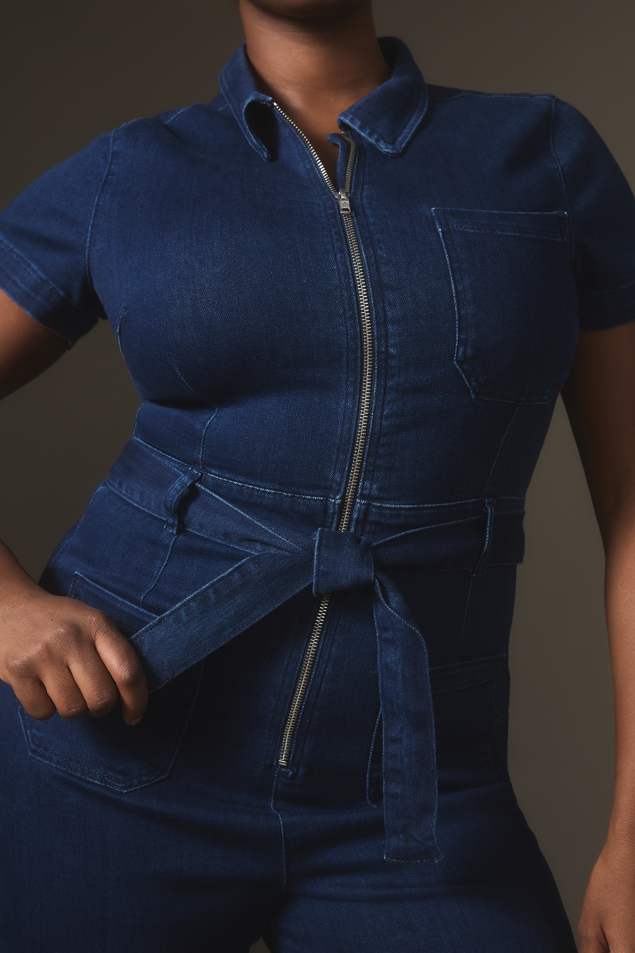 The Colette Weekend Denim Jumpsuit by Maeve