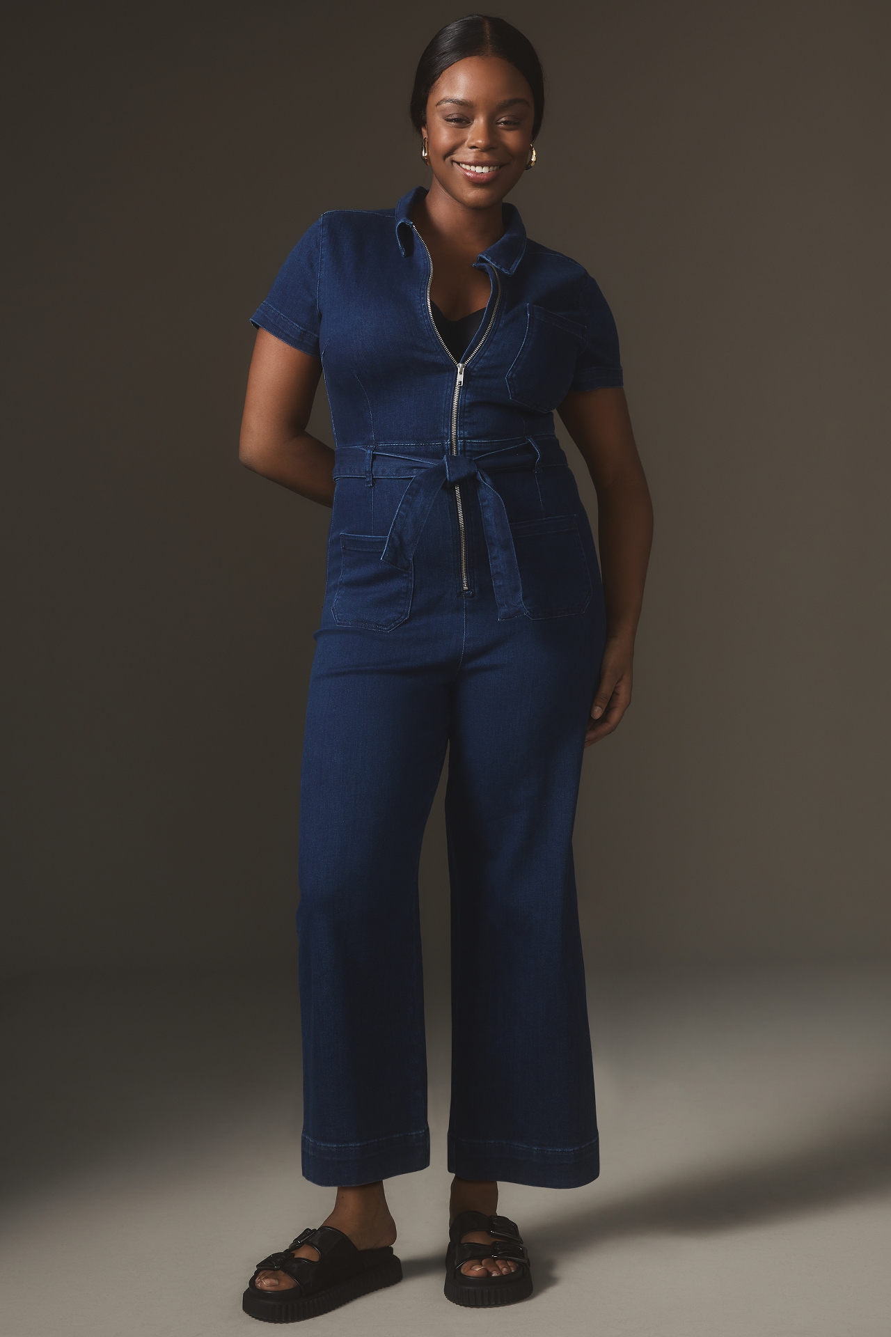 The Colette Weekend Denim Jumpsuit by Maeve