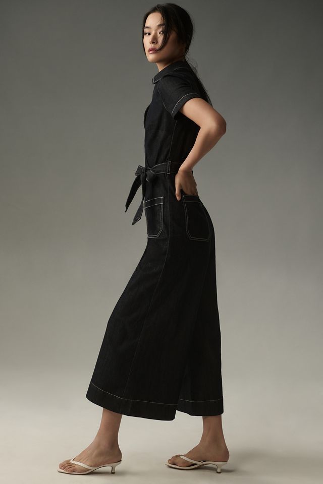 The Colette Wrap Jumpsuit by Maeve: Denim Edition #1