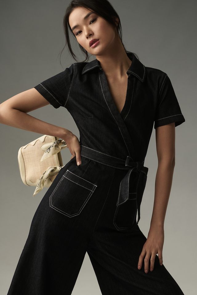 The Colette Wrap Jumpsuit by Maeve: Denim Edition #2