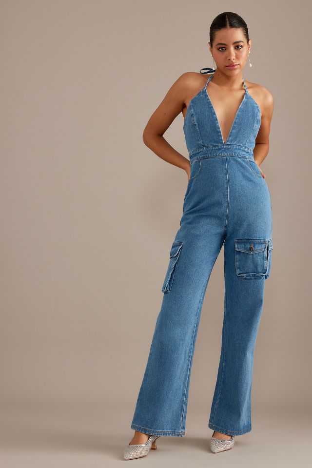 Bardot best sale denim playsuit