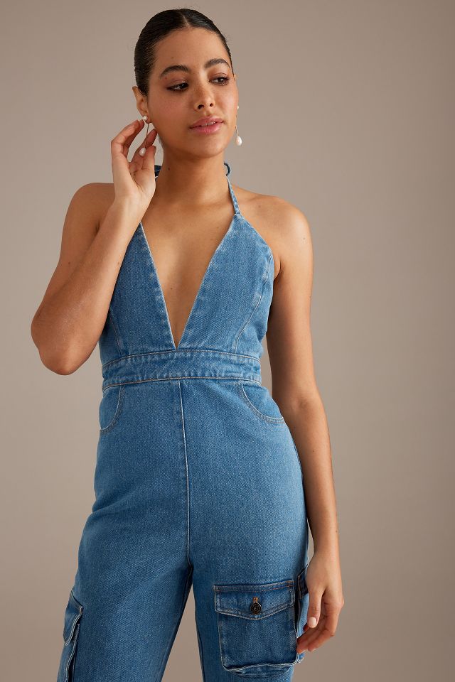 Bardot sales denim jumpsuit