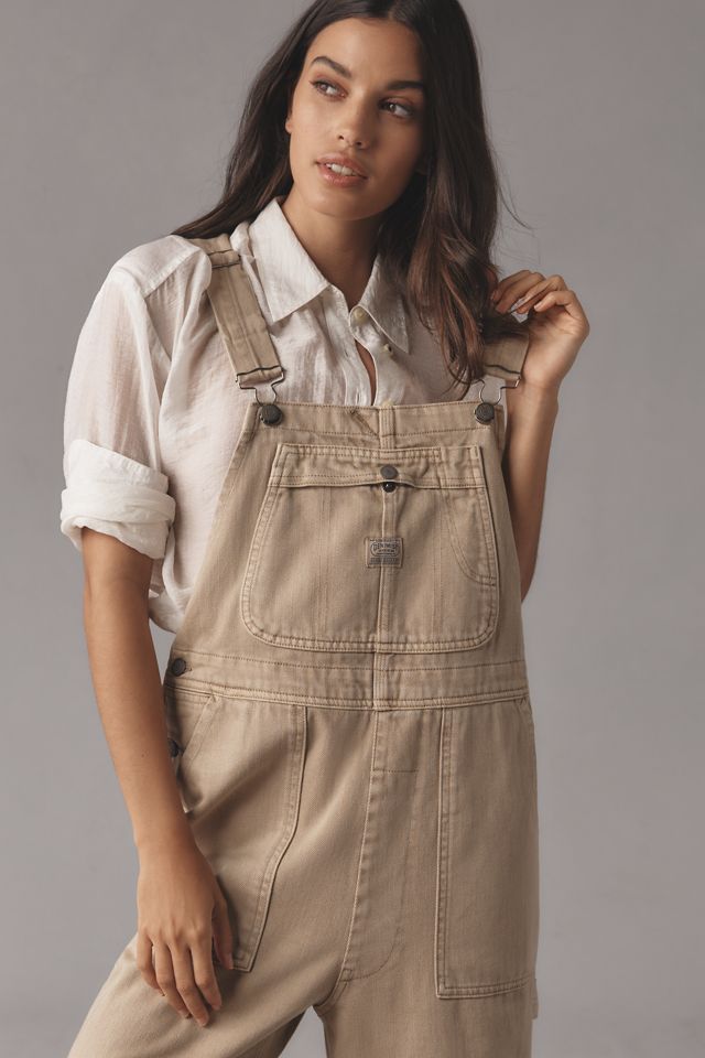 Denimist Relaxed Cropped Overalls #1