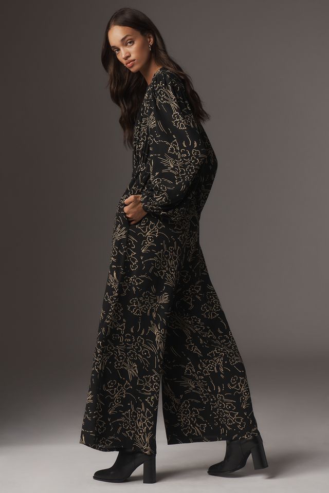 Plenty by Tracy Reese Printed Blouse Wide-Leg Jumpsuit #1