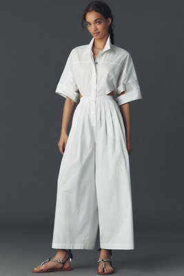 Shop Hope For Flowers By Tracy Reese Shirtwaist Jumpsuit In White