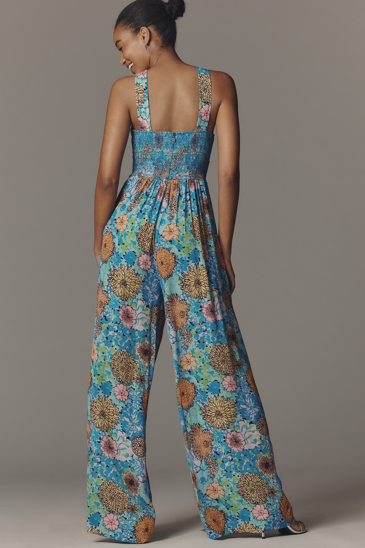 Plenty by Tracy Reese Corsage Cross-Strap Jumpsuit