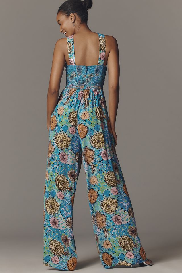 Plenty by Tracy Reese Corsage Cross-Strap Jumpsuit | Anthropologie