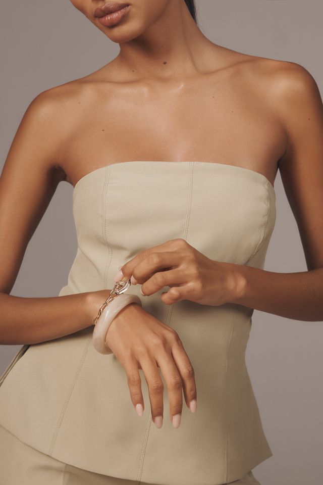 Rare London Petite Strapless Tailored Jumpsuit #3