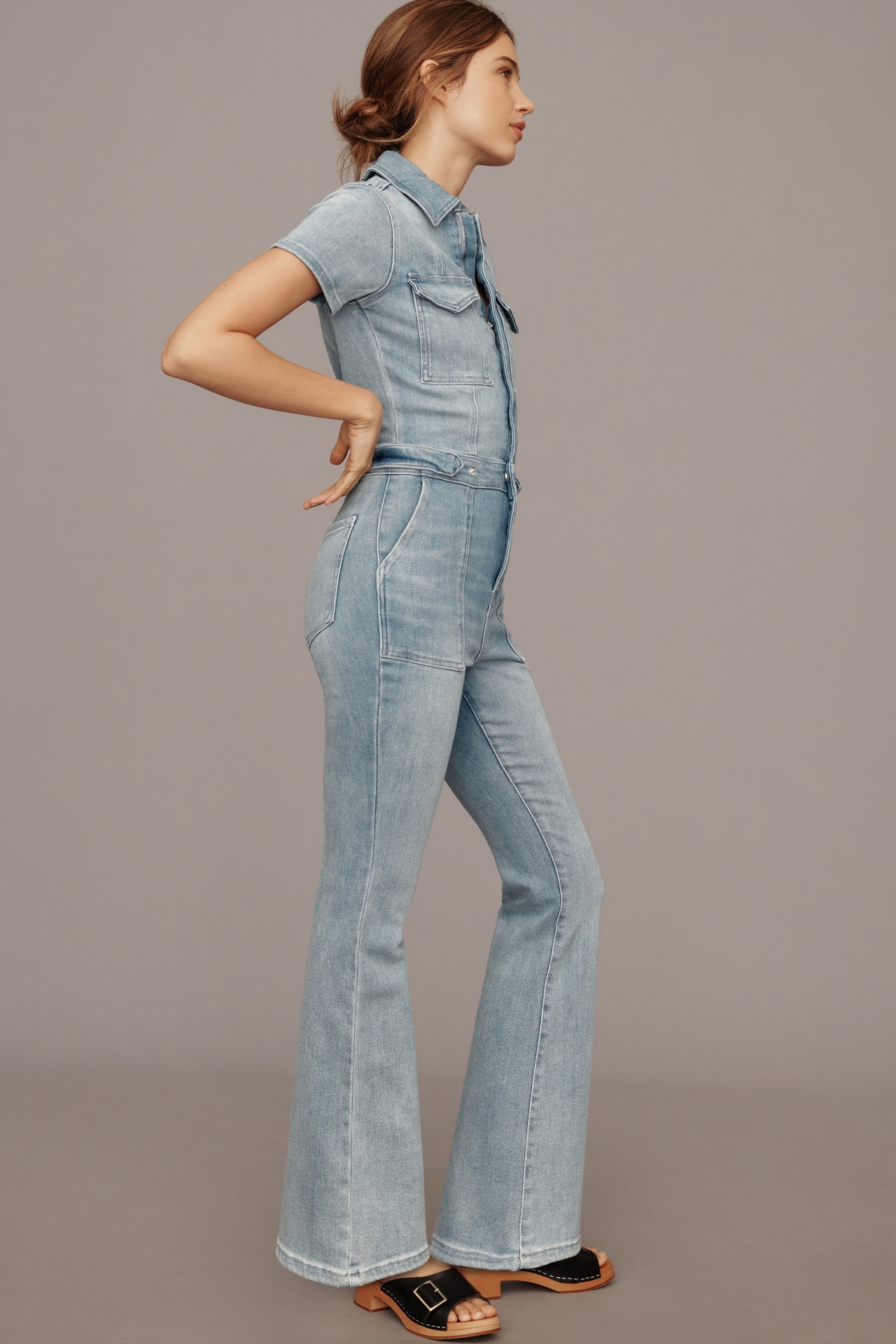 Good American Petite Fit For Success Bootcut Jumpsuit