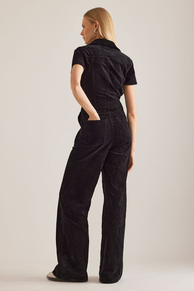 Good American Corduroy Palazzo Jumpsuit #4