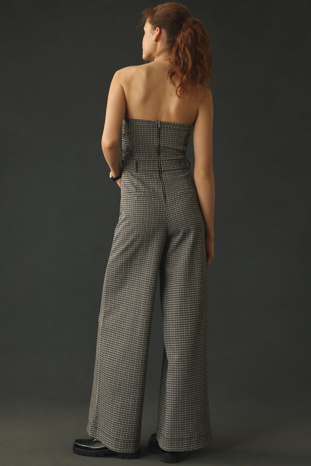 Maeve Houndstooth Knit Jumpsuit #1