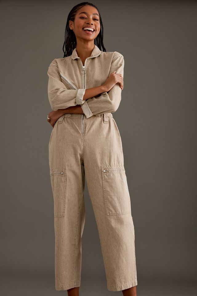 ジュンアンドロペ　Aloha セットアップ　M Seventy + Mochi Long-Sleeve Zip-Front Jumpsuit | Anthropologie UK