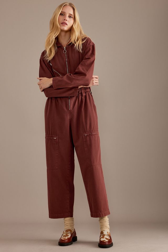 Seventy + Mochi Amelia Long-Sleeve Organic Denim Jumpsuit #7