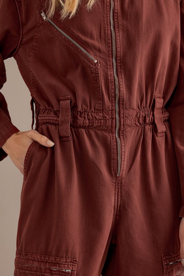 Seventy + Mochi Amelia Long-Sleeve Organic Denim Jumpsuit #2