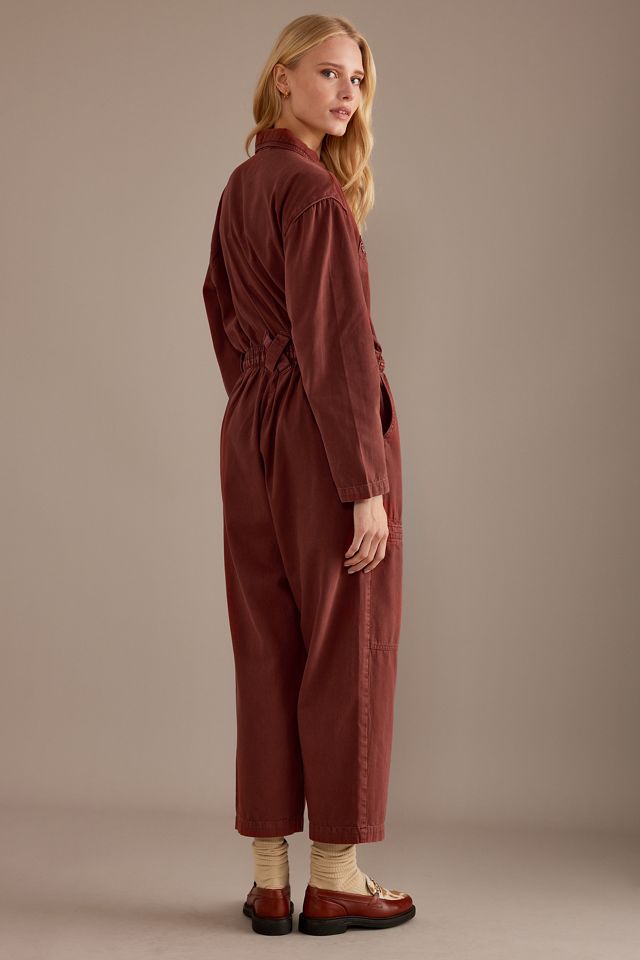 Seventy + Mochi Amelia Long-Sleeve Organic Denim Jumpsuit #3