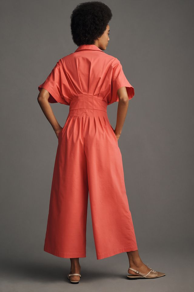 The Tobie Pleated Jumpsuit by Exquise