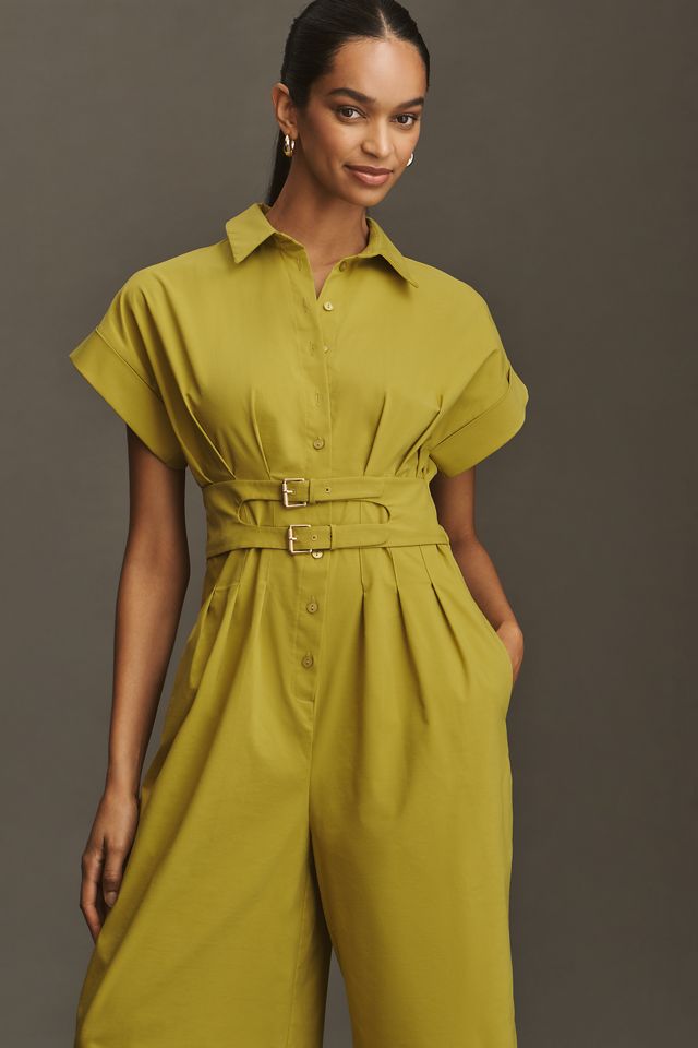 The Tobie Pleated Jumpsuit by Exquise: Double-Buckle Edition #1