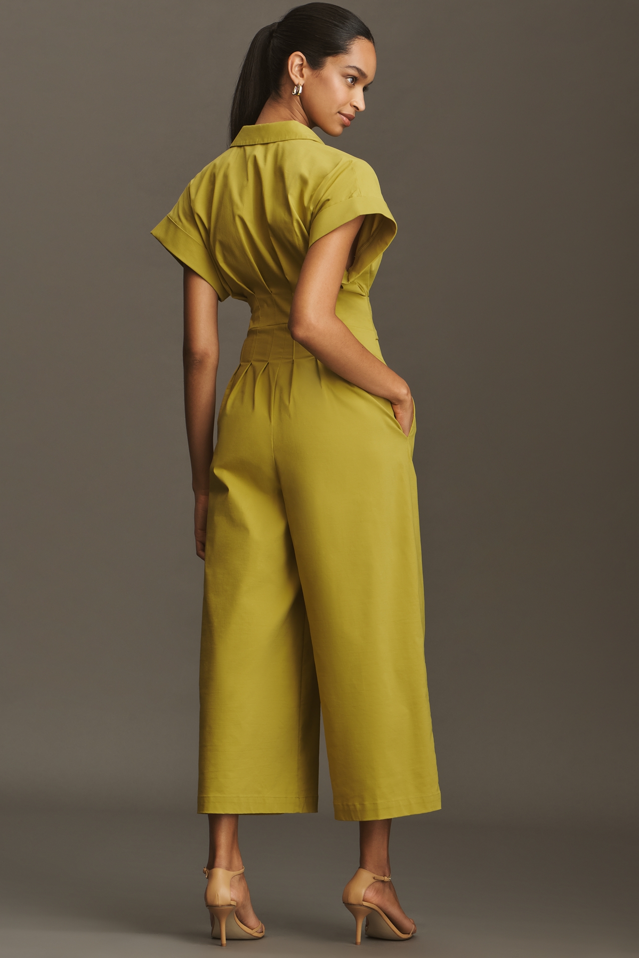 The Tobie Pleated Jumpsuit by Exquise: Double-Buckle Edition