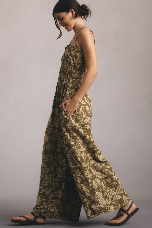 Pilcro Smocked Printed Linen Jumpsuit #2