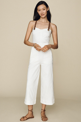 Maeve Maritime Jumpsuit In White
