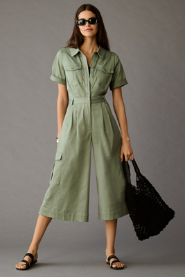 TwentySixHundred Cropped Utility Jumpsuit | Anthropologie