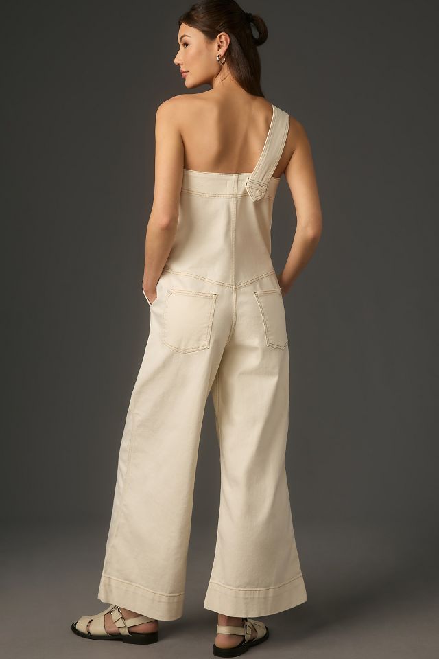 Pilcro Strapless Polished Wide-Leg Jumpsuit