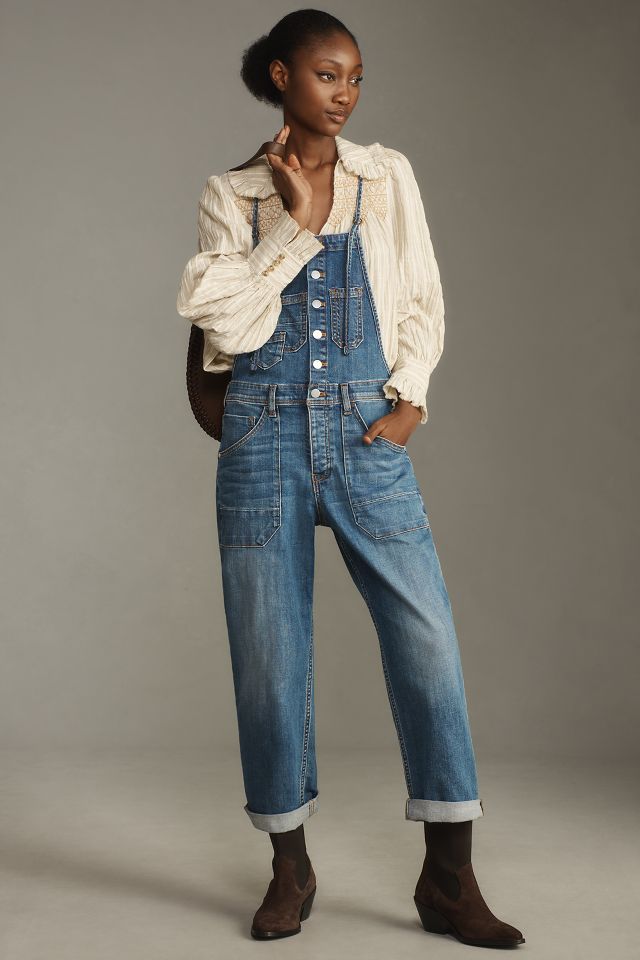 Anthropologie denim overalls on sale