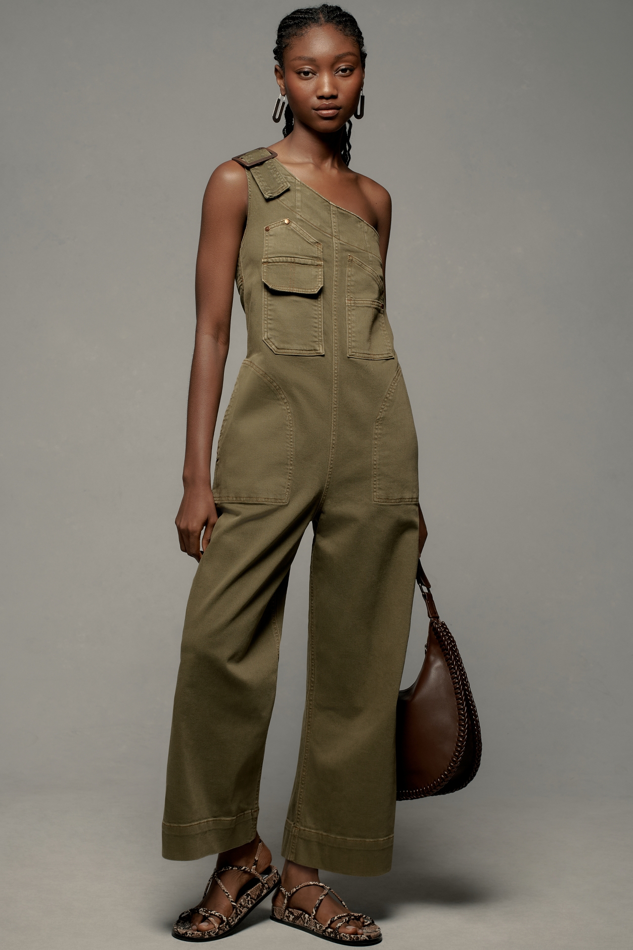 Pilcro Asymmetrical Overalls