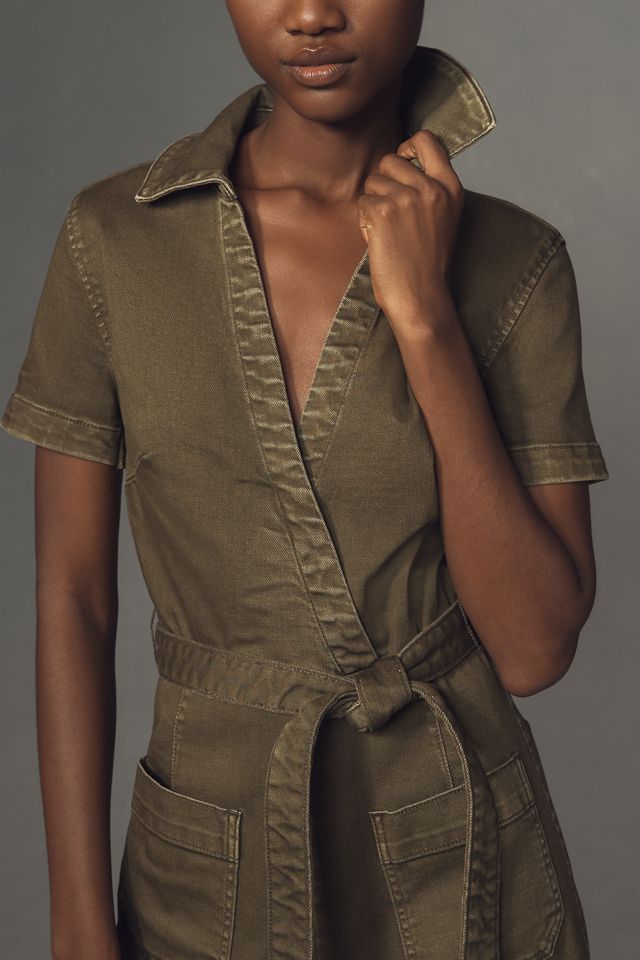 The Colette Denim Wrap Jumpsuit by Maeve #1