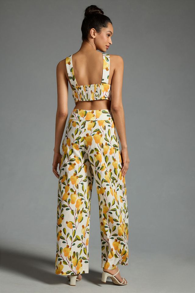 Farm Rio Halter Cutout Wide-Leg Jumpsuit #1