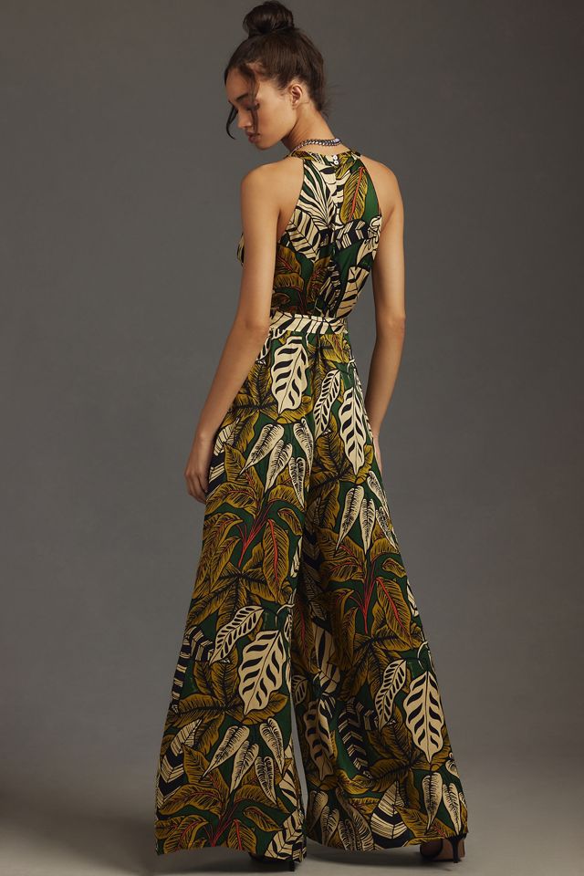 Farm Rio x Anthropologie Printed Halter Jumpsuit #1