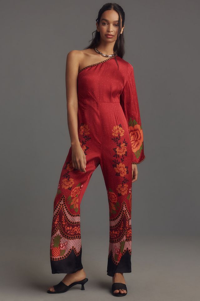 Red cheap jumpsuit anthropologie