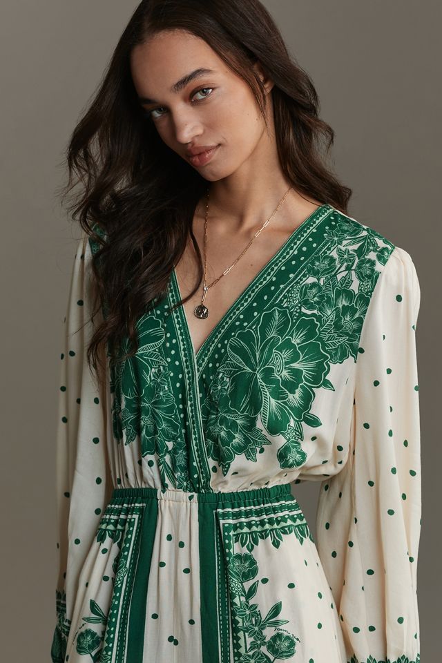Farm Rio x Anthropologie Floral Dot Jumpsuit | Anthropologie