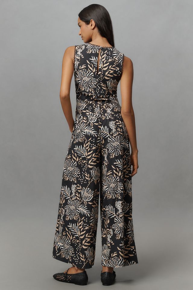 Farm Rio x Anthropologie Printed V-Neck Jumpsuit #1