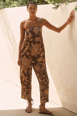 Farm Rio x Anthropologie Strapless Waistless Jumpsuit