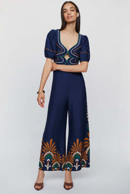 Farm Rio x Anthropologie Patterned Jumpsuit by Anthropologie