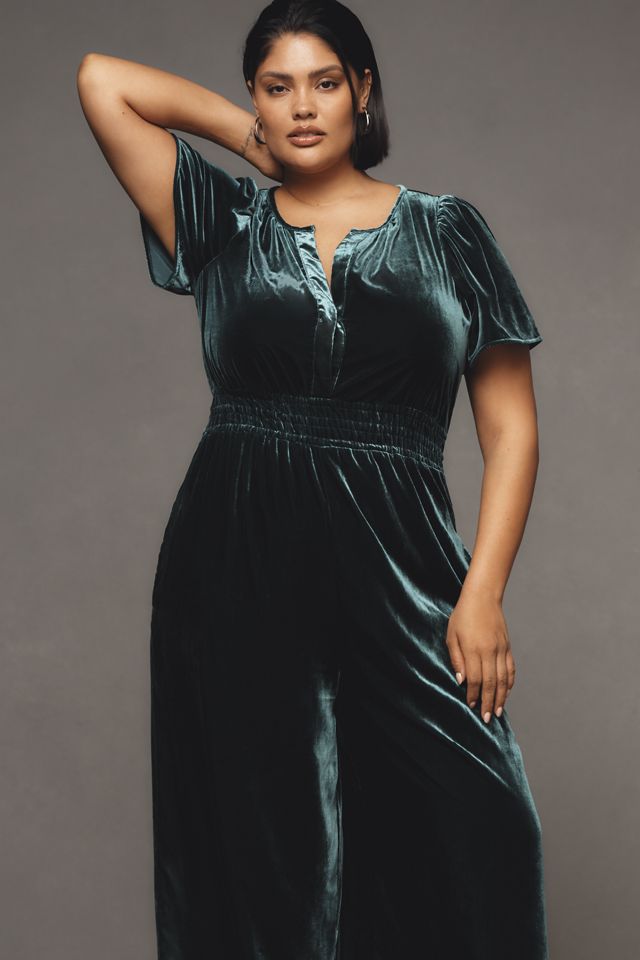 The Somerset Jumpsuit: Velvet Edition | Anthropologie