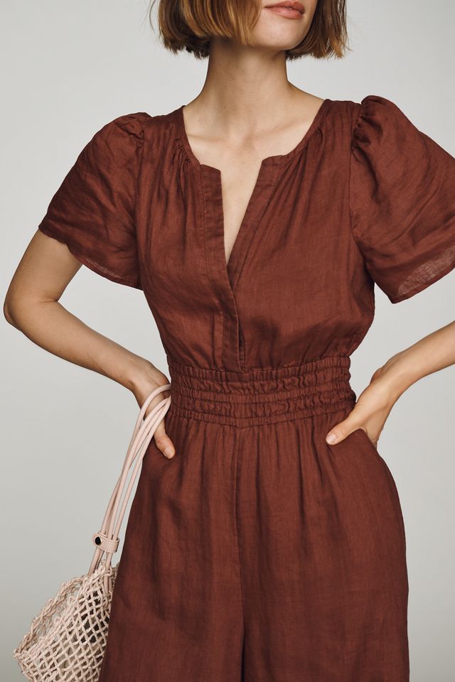 Somerset Linen Wide-Leg Jumpsuit #1