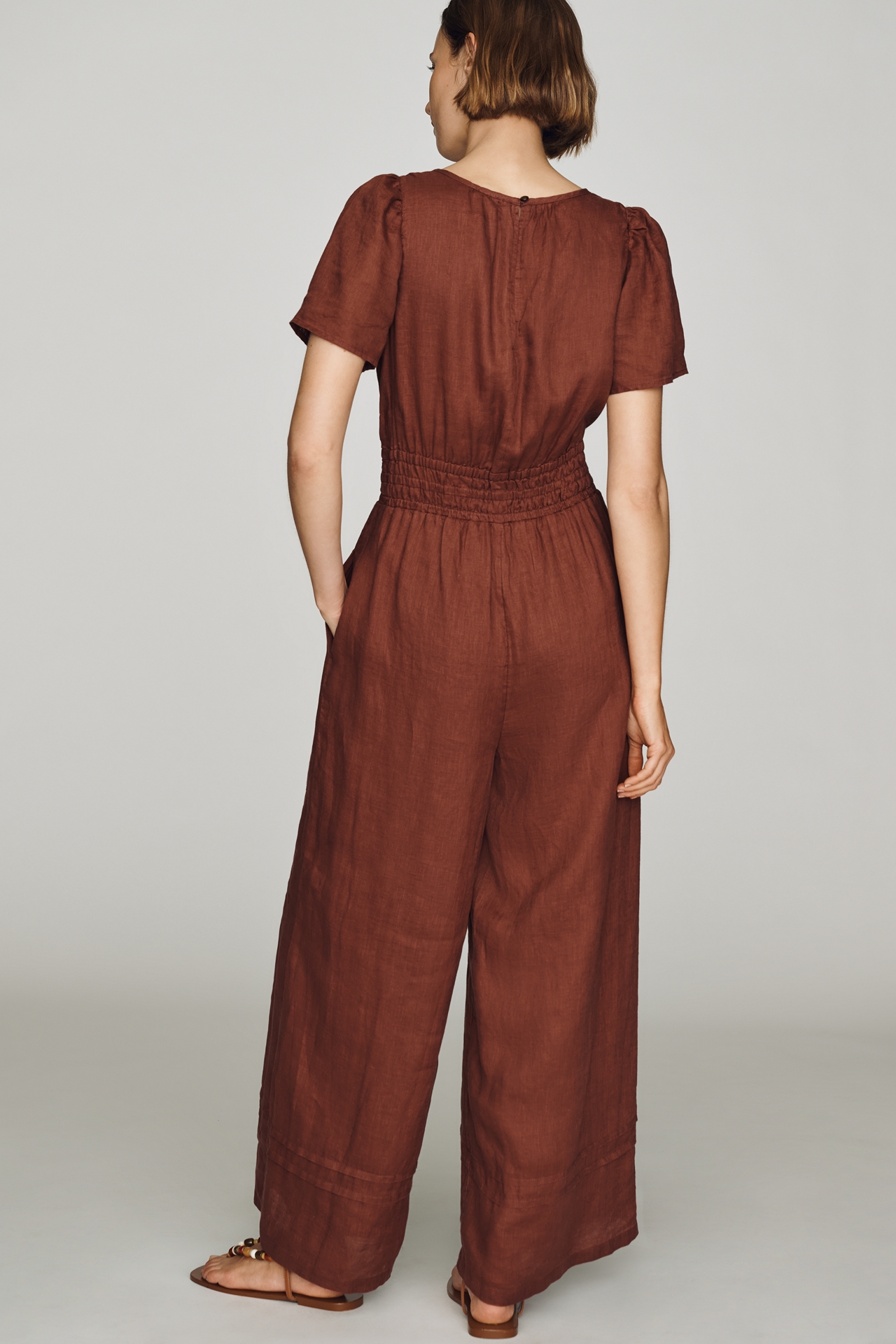 Somerset Linen Wide-Leg Jumpsuit